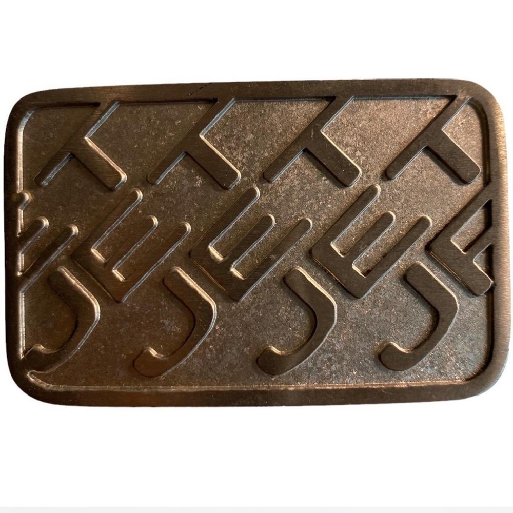 Vintage JET Belt Buckle